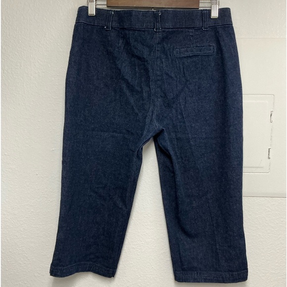 Karen Scott Navy Button-Accent Capris - Picture 2 of 8